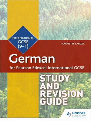 cover image of Pearson Edexcel International GCSE German Study and Revision Guide